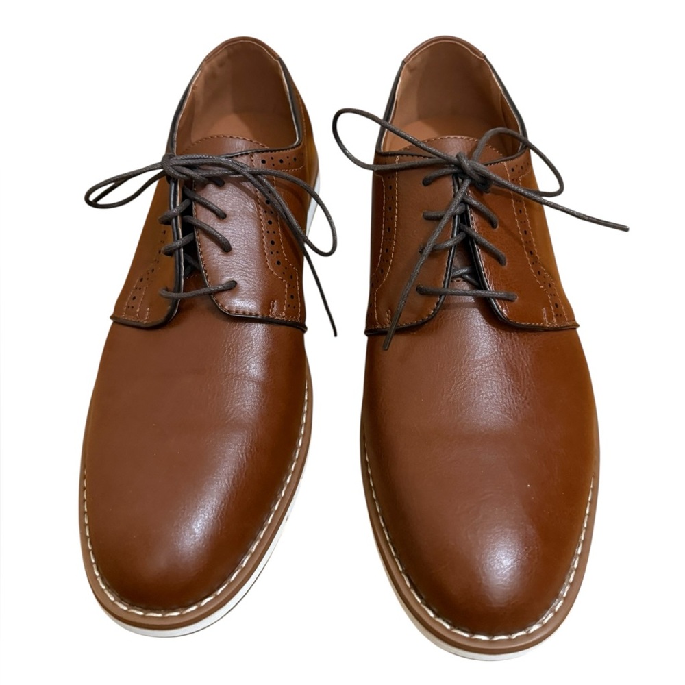 Tahari Men's Tan Leather Oxfords